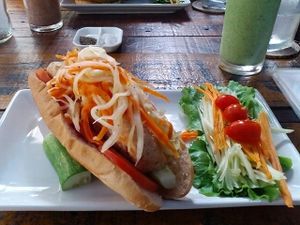 Banh Minh Sandwhich at Artillery Arts Cafe in Phnom Penh