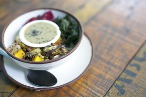 Design your own bowl at Artillery Arts Cafe in Phnom Penh