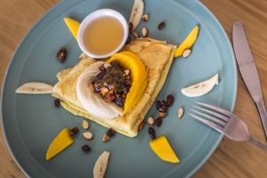 Fresh Pancakes (vegetarian) at Artillery Arts Cafe in Phnom Penh