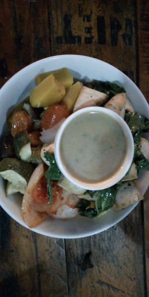 Create your own bowl at Artillery Arts Cafe in Phnom Penh