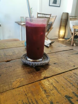 Pink Lady at Artillery Arts Cafe in Phnom Penh