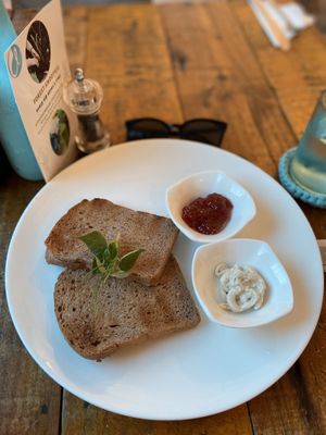Toast and jam at Artillery Arts Cafe in Phnom Penh