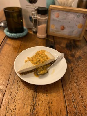 Raw cheesecake at Artillery Arts Cafe in Phnom Penh