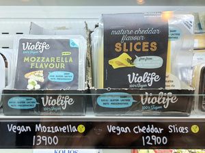 vegan cheese at Charlie's Grocery in Seoul