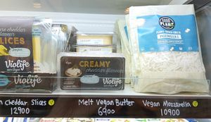 vegan cheese at Charlie's Grocery in Seoul