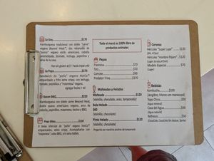Menu at Goy's Plant-Based Burgers - Americana in Guadalajara