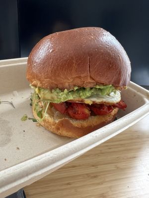 Maman’s breakfast sandwich without bacon  at Maman in Brooklyn