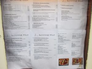 very large menu, many options (2013) at Loving Hut in Maastricht