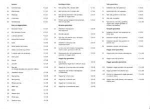 Loving Hut, Maastricht. Takeaway menu. at Loving Hut in Maastricht