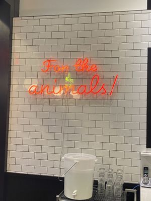 For the animals  at Ben & Esther's Vegan Jewish Deli in Seattle