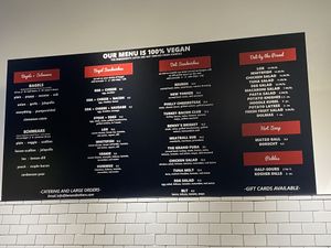 Menu   at Ben & Esther's Vegan Jewish Deli in Seattle