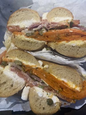 The beautiful, tasty Lox.  at Ben & Esther's Vegan Jewish Deli in Seattle