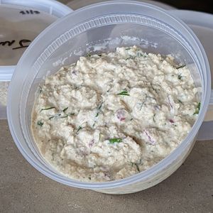 Vegan chicken salad at Ben & Esther's Vegan Jewish Deli in Seattle