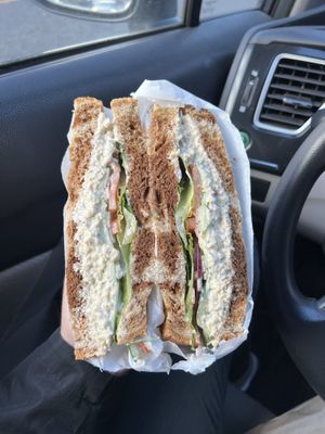 Chicken salad sandwich   at Ben & Esther's Vegan Jewish Deli in Seattle