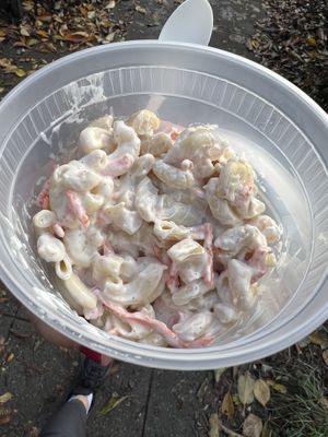 Macaroni salad  at Ben & Esther's Vegan Jewish Deli in Seattle