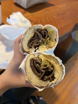 Philly cheesesteak   at Ben & Esther's Vegan Jewish Deli in Seattle