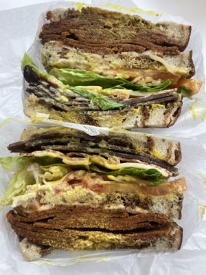 The Grand Puba—its huge!  at Ben & Esther's Vegan Jewish Deli in Seattle