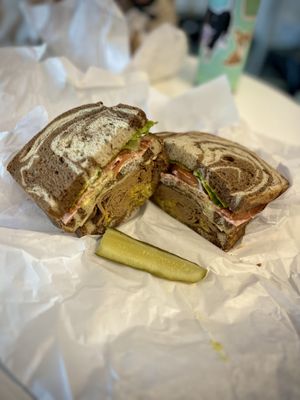   at Ben & Esther's Vegan Jewish Deli in Seattle