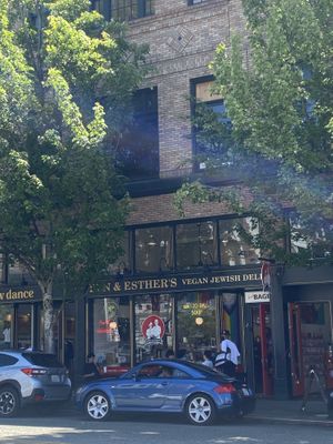 Vegan Deli Spotted Across the Street 👀  at Ben & Esther's Vegan Jewish Deli in Seattle