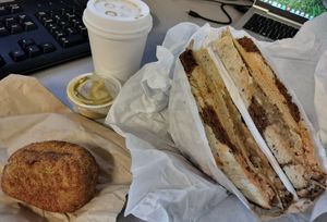 Reuben Time 👍 at Ben & Esther's Vegan Jewish Deli in Seattle