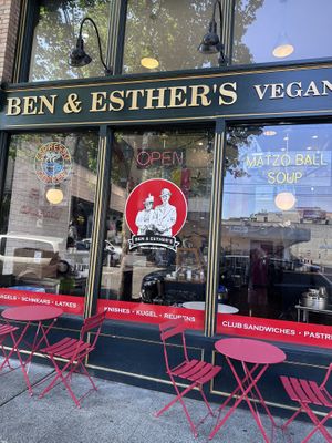   at Ben & Esther's Vegan Jewish Deli in Seattle