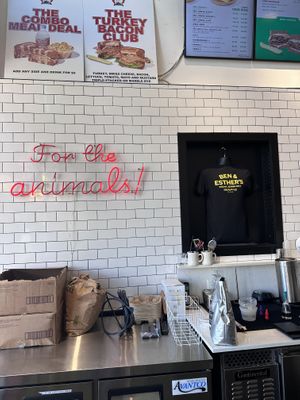   at Ben & Esther's Vegan Jewish Deli in Seattle