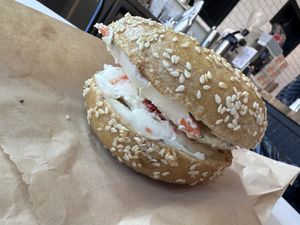   at Ben & Esther's Vegan Jewish Deli in Seattle