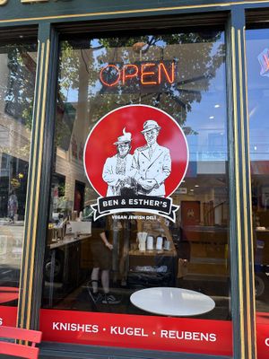 Outside  at Ben & Esther's Vegan Jewish Deli in Seattle