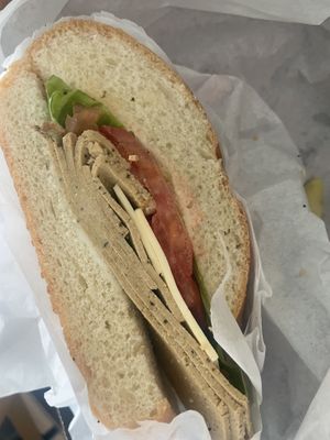 Turkey cold cut  at Ben & Esther's Vegan Jewish Deli in Seattle