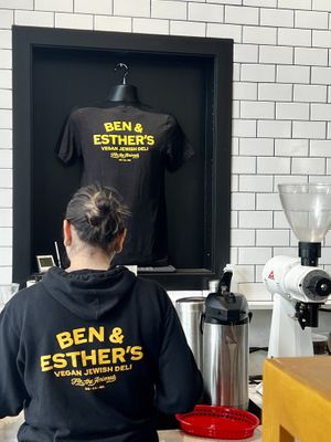   at Ben & Esther's Vegan Jewish Deli in Seattle