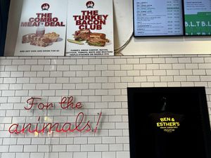   at Ben & Esther's Vegan Jewish Deli in Seattle