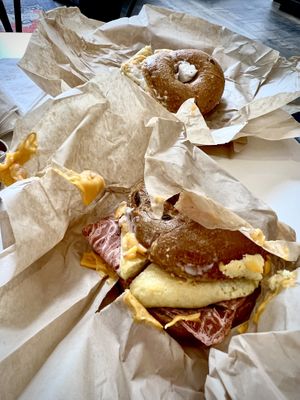 Ooey gooey yumminess!  at Ben & Esther's Vegan Jewish Deli in Seattle