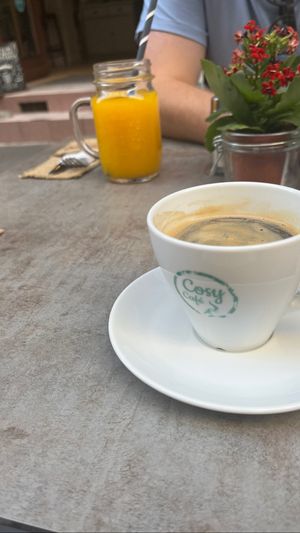   at Cosy Café in Budapest