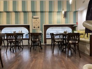 Upstairss  at Cosy Café in Budapest