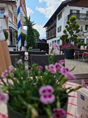 Aussicht auf die Berge at Zum Wilde Männle in Oberstdorf