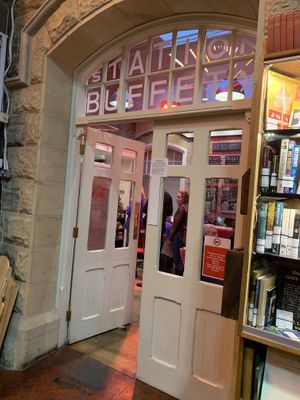 Cafe entrance   at Barter Books in Alnwick