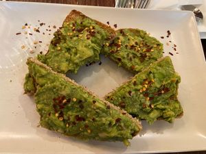 Avocado on toast 🥑   at Barter Books in Alnwick