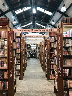 the lovely bookshop   at Barter Books in Alnwick