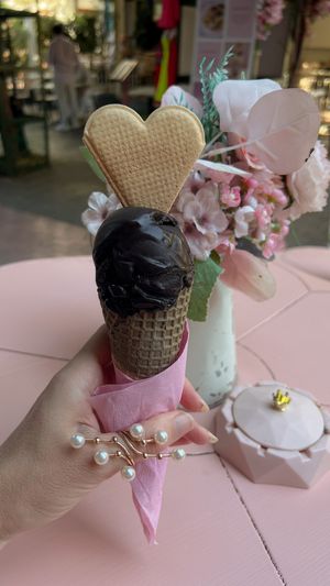 Vegan dark chocolate   at Dream Cream in Rhodes
