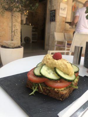Bread is self made and full of yammy nuts😄  at Re.sen in Mallorca