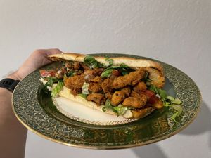 Chick’n Fried Chick’n Sub  at The Utopia Deli in Little Rock