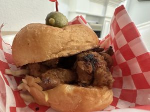 Slider   at The Utopia Deli in Little Rock