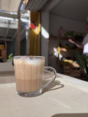 Capuccino  at Bobó Empório Vegano in Sao Paulo