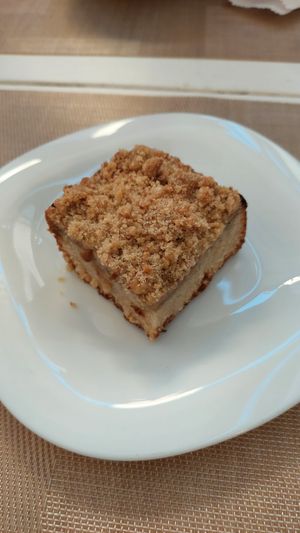 Cuca de banana at Bobó Empório Vegano in Sao Paulo