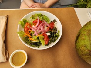 Side salad at Bobó Empório Vegano in Sao Paulo
