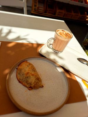 Empanada at Bobó Empório Vegano in Sao Paulo