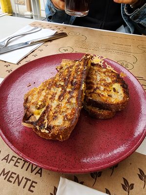 Bolo de coco at Bobó Empório Vegano in Sao Paulo
