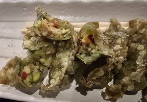 Veggie gyoza at Take Maru Sushi in Auburn