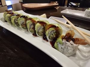 Veggie Dragon Roll at Take Maru Sushi in Auburn