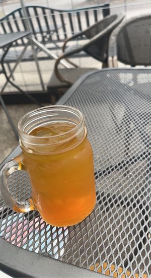 ginger turmeric tea   at Soulshine Vegan Cafe in Indianapolis